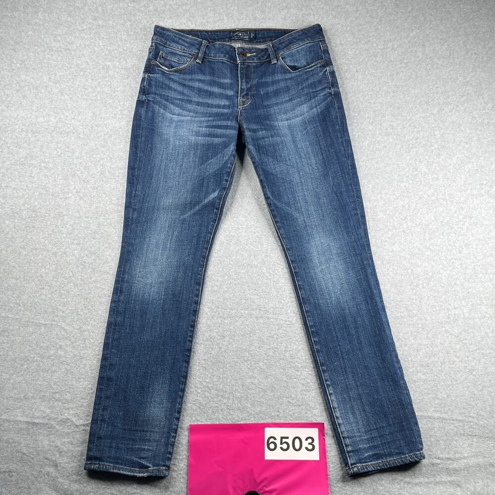 Lucky Brand Lolita Skinny Denim Jeans Womens Size 10 R Blue Distressed